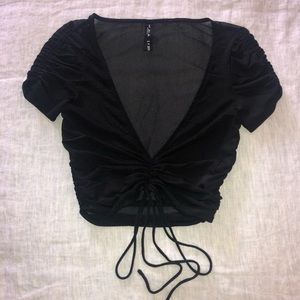 Urban Outfitters Sheer Tie Top